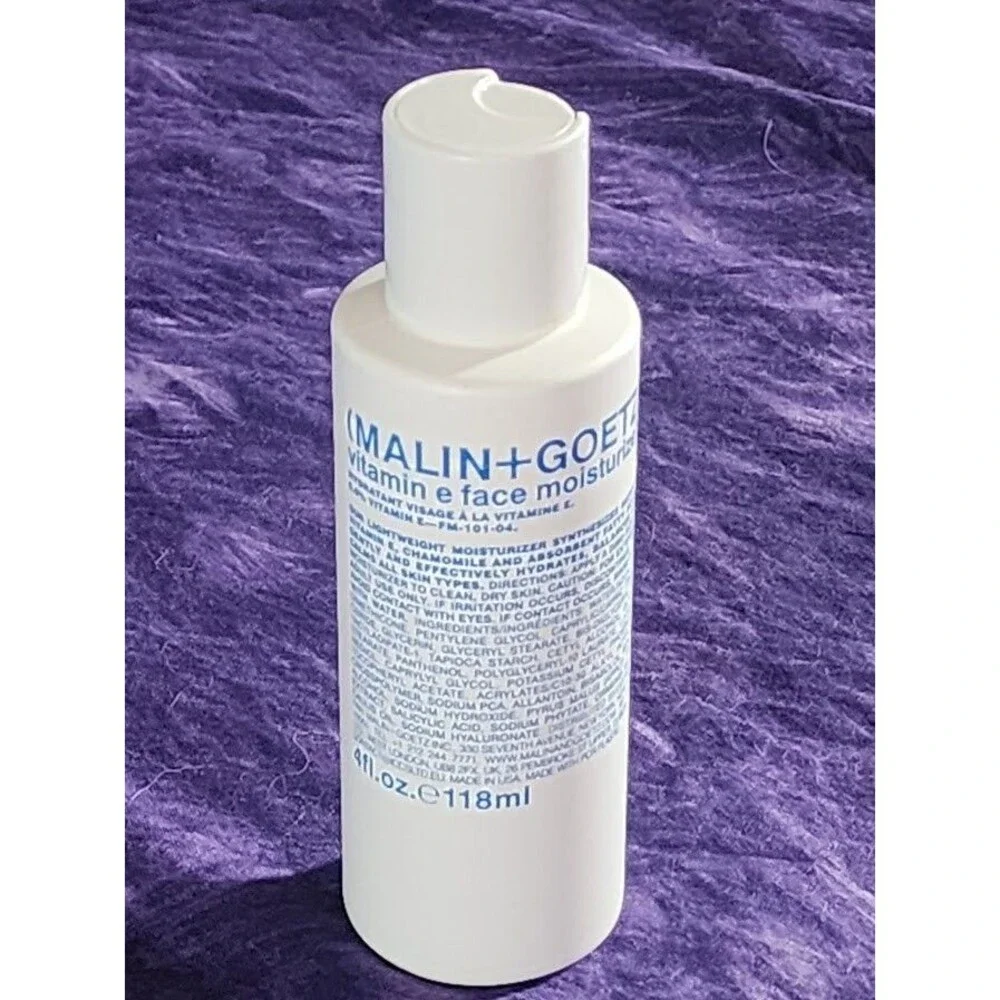 MALIN + GOETZ Vitamin E Face Moisturizer 4 oz Daily All Skin Care Hydrate Sealed